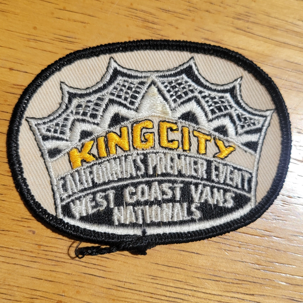 Vintage Westcoast Van Vans Nationals California KingCity Premiere Event Patch Ul